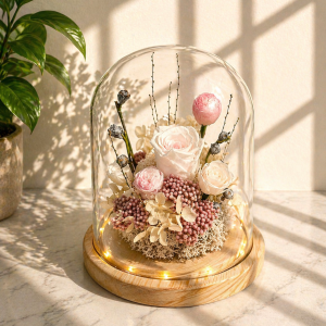 Blooming Passion Dome (DPL-D6) with LED Light - Large (15 X 18cm)