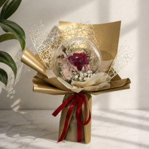 Golden Love (BPS-P3) - 1 Stalk Red Rose (S)