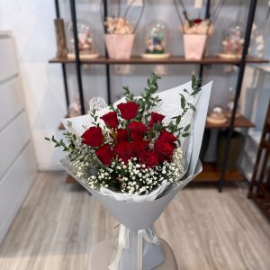 Timeless Grace - 12 Stalks Red Roses (FB12-F3)