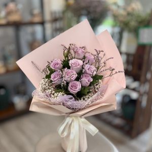 Lavender Dreams (FB09-W3) 9 Stalks Purple Roses