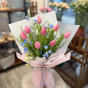 Pink Tulip Dream (FB08-W3) - 8 Stalks Pink Tulips