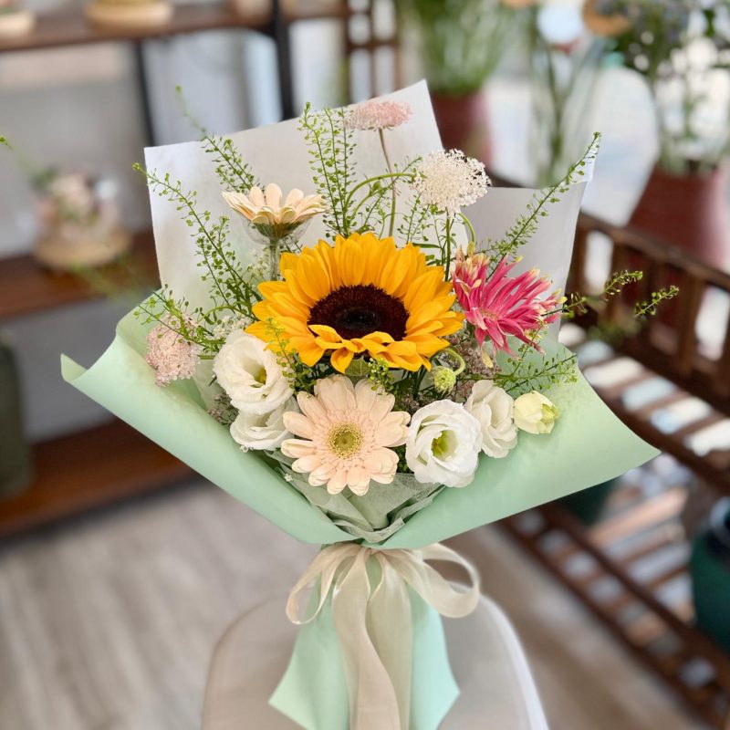 1 Stalk Sunflower & Gerbera