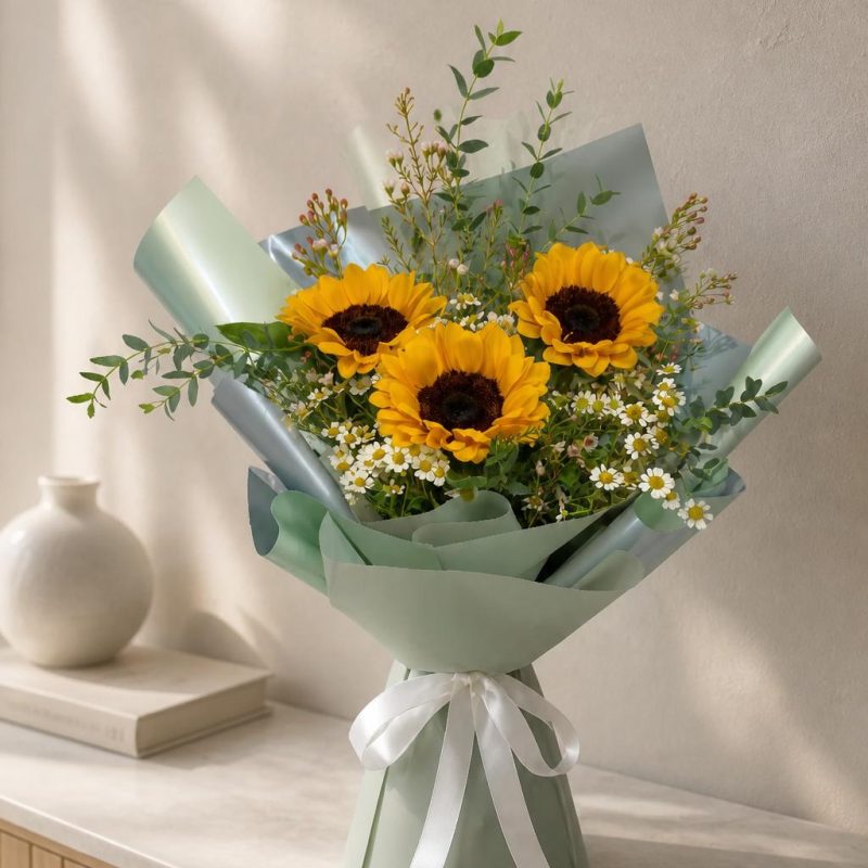 Sunflower Bouquet_3 Stalks